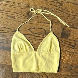 Superdown - Yellow Halter Top